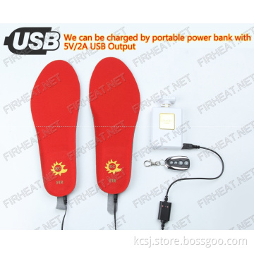 KCFIR 2016 Rechargeablebattery Powered Remote Heated Insole